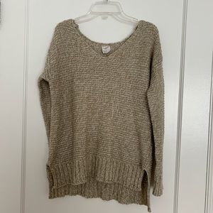 Tan knit sweater